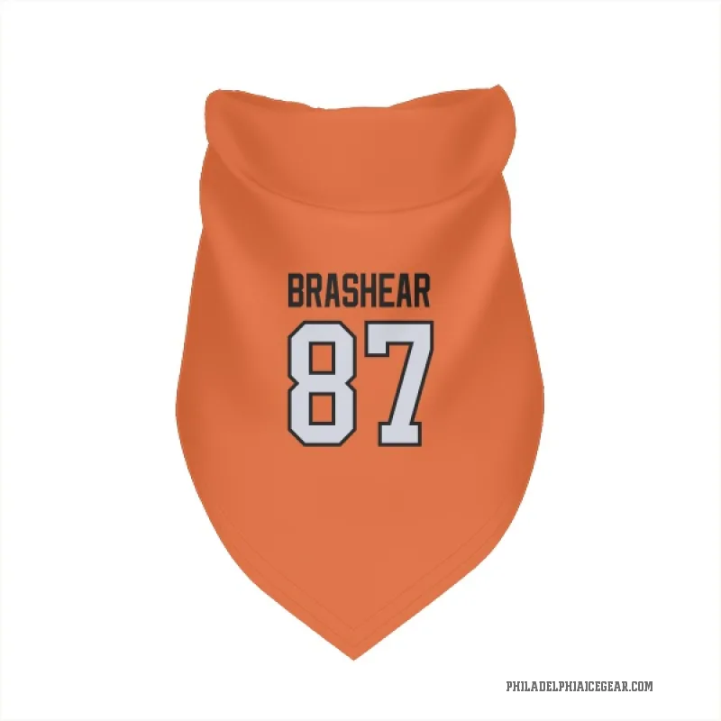 Donald Brashear Orange Philadelphia Flyers Cat & Dog Pet Bandana