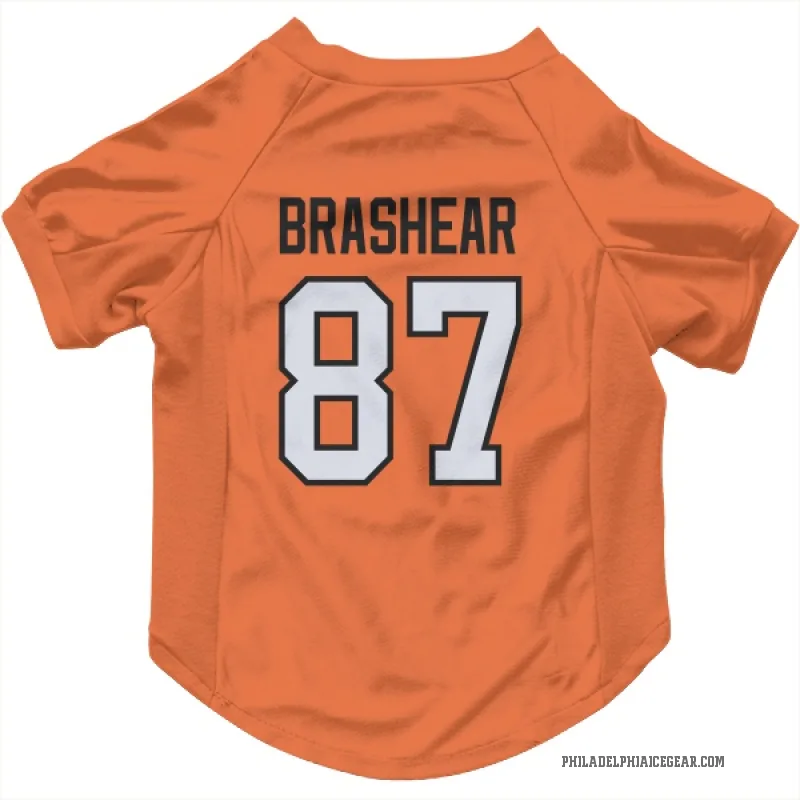 Donald Brashear Orange Philadelphia Flyers Cat & Dog Pet Jersey