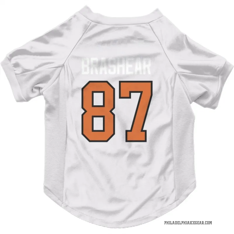 Donald Brashear White Philadelphia Flyers Cat & Dog Pet Jersey