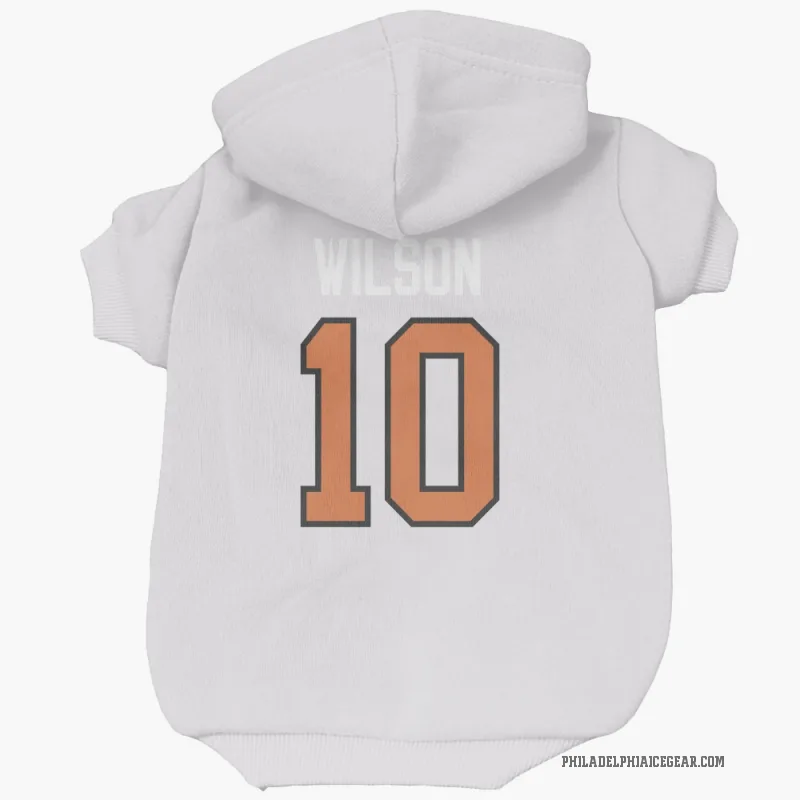 Garrett Wilson  White Philadelphia Flyers  Cat & Dog Pet Hoodie