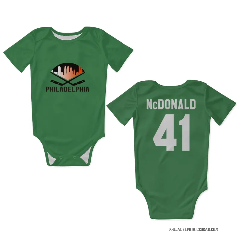 Hunter McDonald Green Philadelphia Flyers Newborn & Infant Bodysuit