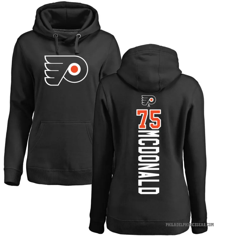 Hunter McDonald Women's Black Philadelphia Flyers Branded Backer Pullover Hoodie