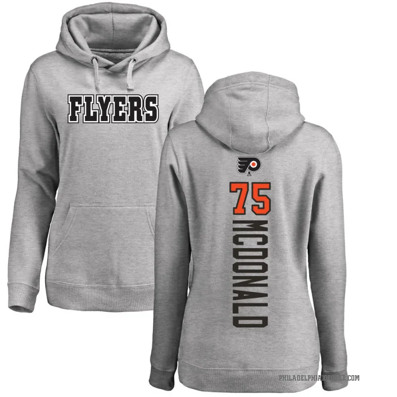 Hunter McDonald Women's Philadelphia Flyers Branded Ash Backer Pullover Hoodie