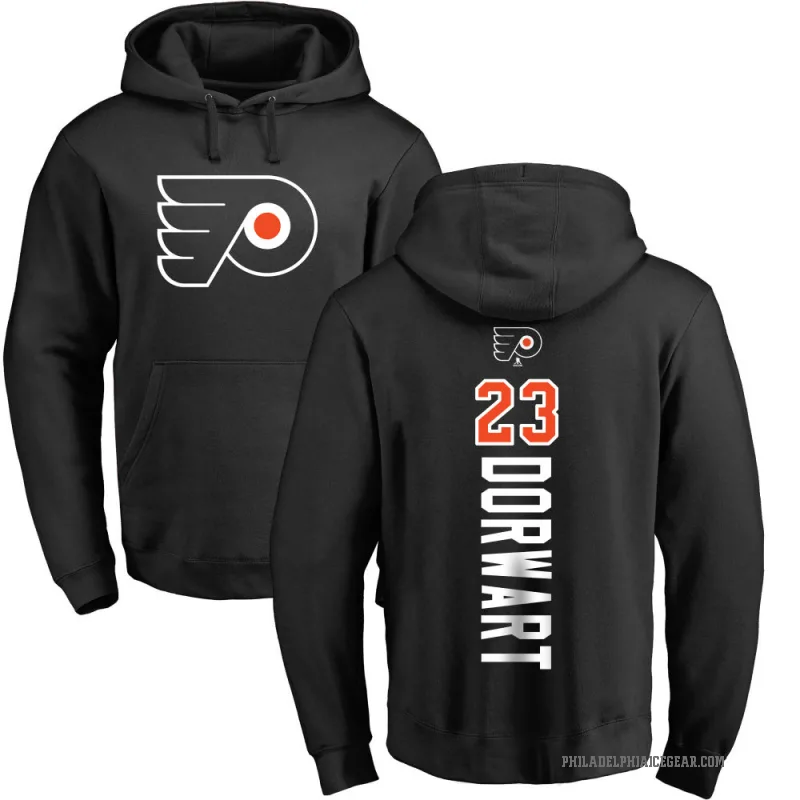 Karsen Dorwart Men's Black Philadelphia Flyers Branded Backer Pullover Hoodie